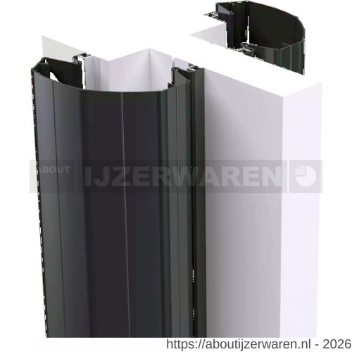 Ellen vingerbeschermingsprofiel Professioneel Finprotect Plus 120-120 zwart 250 cm - W51010083 - afbeelding 1