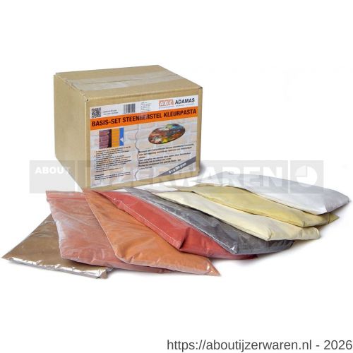 ABC Adamas basisset steenherstel kleurpasta 8x200 g - W40875288 - afbeelding 1