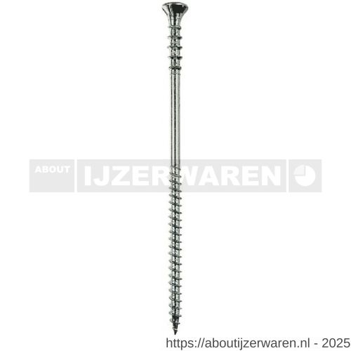 Woodies Ultimate stelschroef 6,0x160 mm Torx T 25 verzinkt - W40800018 - afbeelding 1