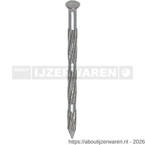 HJZ ribnagel 2.7x25 mm plat-conische kop verzinkt - W40870196 - afbeelding 1