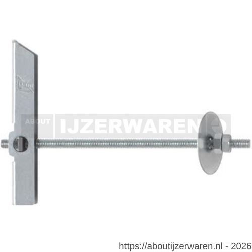 Index BA-ES tuimelplug met draad M6 mm diameter 16 mm verzinkt blister - W40901008 - afbeelding 1