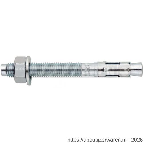 Index MTA doorsteekanker M10x120 mm diameter 10 mm verzinkt vensterdoos - W40900201 - afbeelding 1