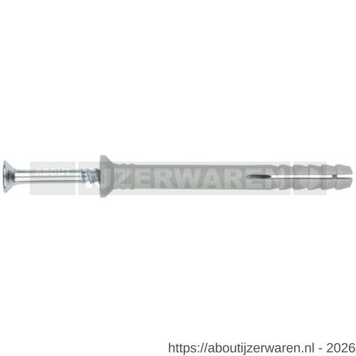 Index TC-CA slagplug met verzonken kraag 8x120 mm nylon blister - W40901145 - afbeelding 1