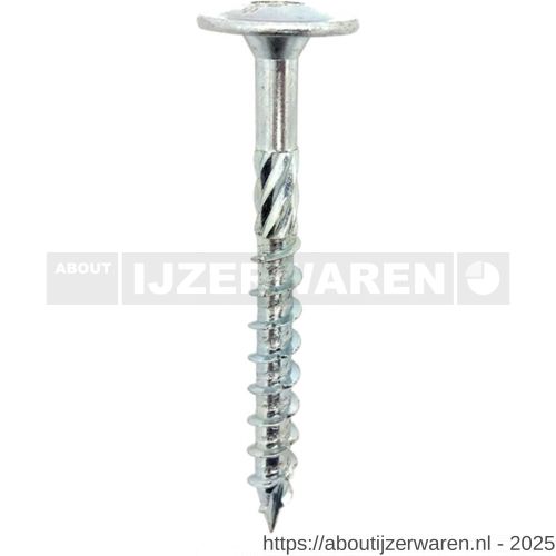 Woodies Ultimate 8,0x320/80 mm tellerkop TK Torx T 40 verzinkt - W40800122 - afbeelding 1