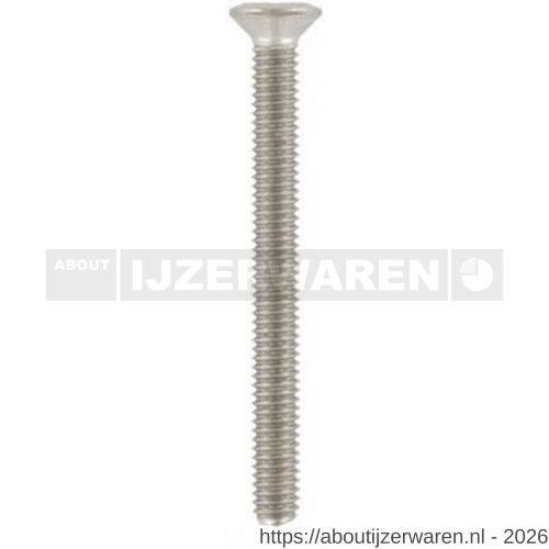 ASF metaalschroef DIN 966-Z M3x16 mm Pozidriv bolverzonken kop RVS A4 - W40820205 - afbeelding 1