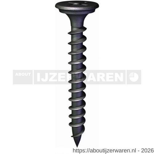 Grabber band-snelbouwschroef 3.5x25 mm fijn vectorpunt gefosfateerd - W40894056 - afbeelding 1