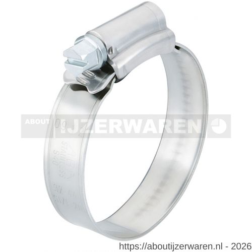 Aba wormschroefslangklem Original 50-65/12 mm W4 RVS 304 - W11551088 - afbeelding 1
