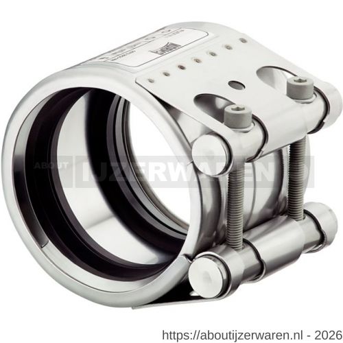 Norma buiskoppeling Normaconnect Flex E W4 76,1 mm RVS 304 NBR - W11550364 - afbeelding 1