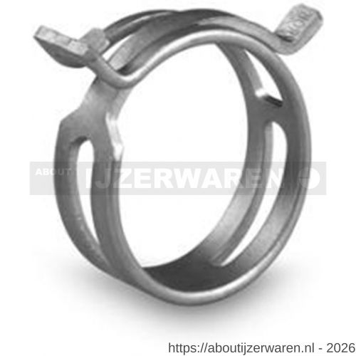 Norma slangklem federbandschellen FBS 18/12 mm SW C75 S met coating - W11552257 - afbeelding 1