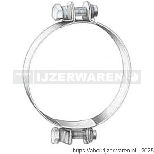 Spann slangklem S 138/25 mm SK 2 delig W5 zuurbestendig RVS 316 - W11551880 - afbeelding 1