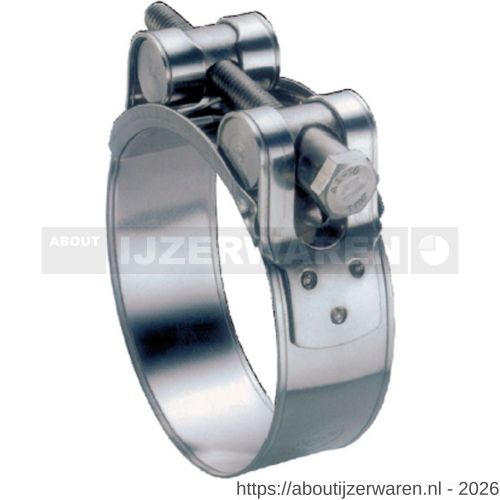 Groen Bevestigingsmaterialen zware slangklem Super M8 68-73 mm 1 delig W1 verzinkt - W11551262 - afbeelding 1