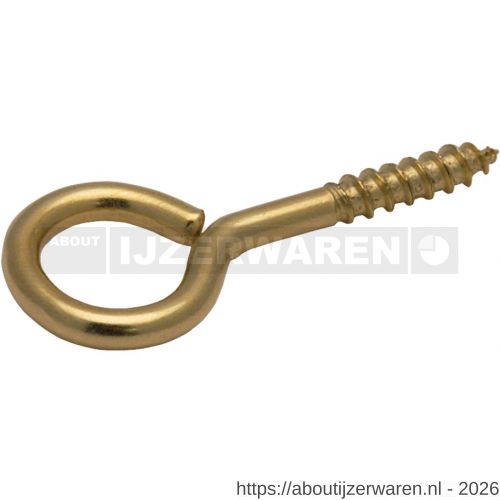 GebuVolco 001 schroefoog 2.65x12x6 mm ijzer vermessingd - W50001590 - afbeelding 1