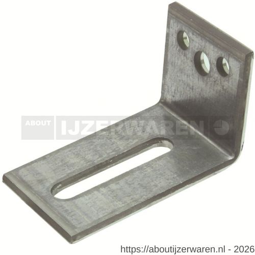 GB 072505 bovendorpel-anker 100 graden 60x100 mm 60x6 mm sendzimir verzinkt 65x13 mm - W18001324 - afbeelding 1