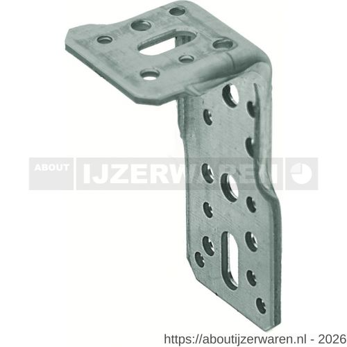 GB 073166 XL-hoekanker 75x150 mm 72x4 mm sendzimir verzinkt 2/30x13 mm - W18001223 - afbeelding 1