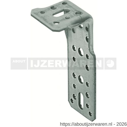 GB 073203 XL-hoekanker 75x200 mm 72x4 mm sendzimir verzinkt 2/30x13 mm - W18001226 - afbeelding 1