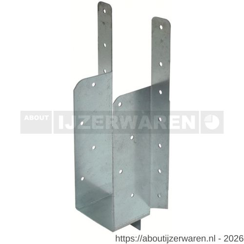 GB 07762 raveeldrager met strip 190/75x102 mm 1 mm sendzimir verzinkt - W18001445 - afbeelding 1