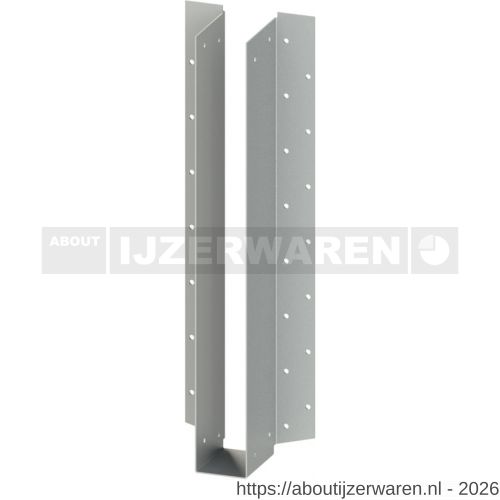 GB 07888457 raveeldrager I-ligger 45x400 mm 1,25 mm sendzimir verzinkt - W18002913 - afbeelding 1
