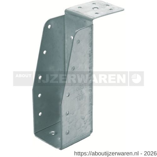GB 09387 balkdrager lange lip GBS-LL 100x225 mm 1,5 mm sendzimir verzinkt - W18001054 - afbeelding 1