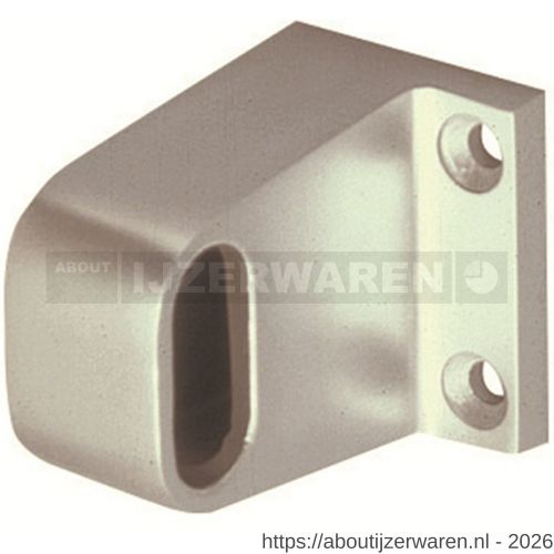 Hermeta 1030 garderobebuis steun eind Gardelux 1 type 1 nieuw zilver EAN sticker - W20102150 - afbeelding 1