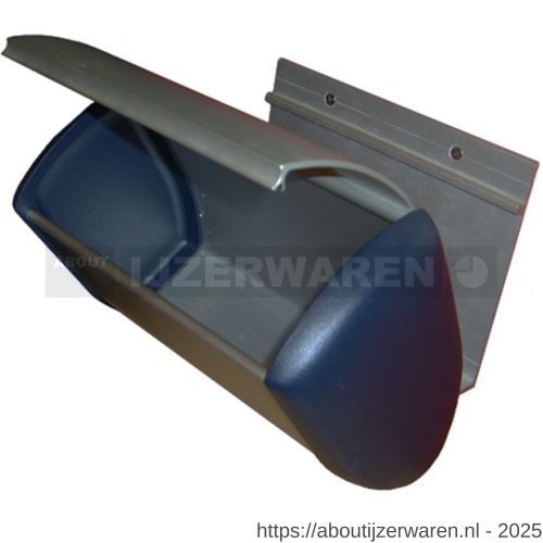 Hermeta 3280 wand afvalbak 3,5 L RAL 5011 - W20100213 - afbeelding 1